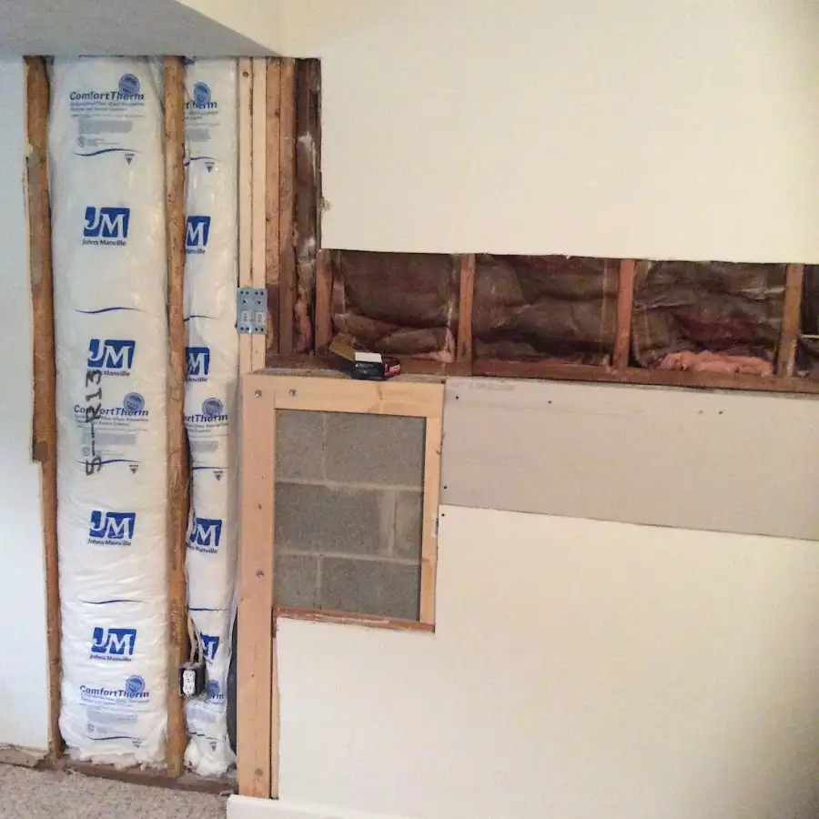 Wall insulation replacement during Contents Cleaning & Restoration in Ann Arbor